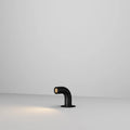 Borne extérieure LED cube en aluminium noir, 10 ou 50 cm, IP65