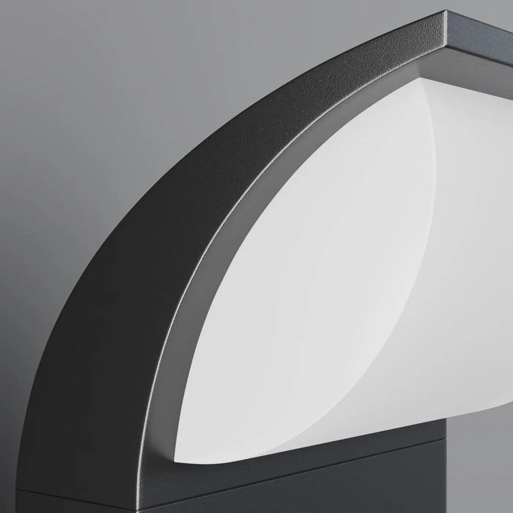 Borne de jardin LED colonne noire de 80 cm, IP65