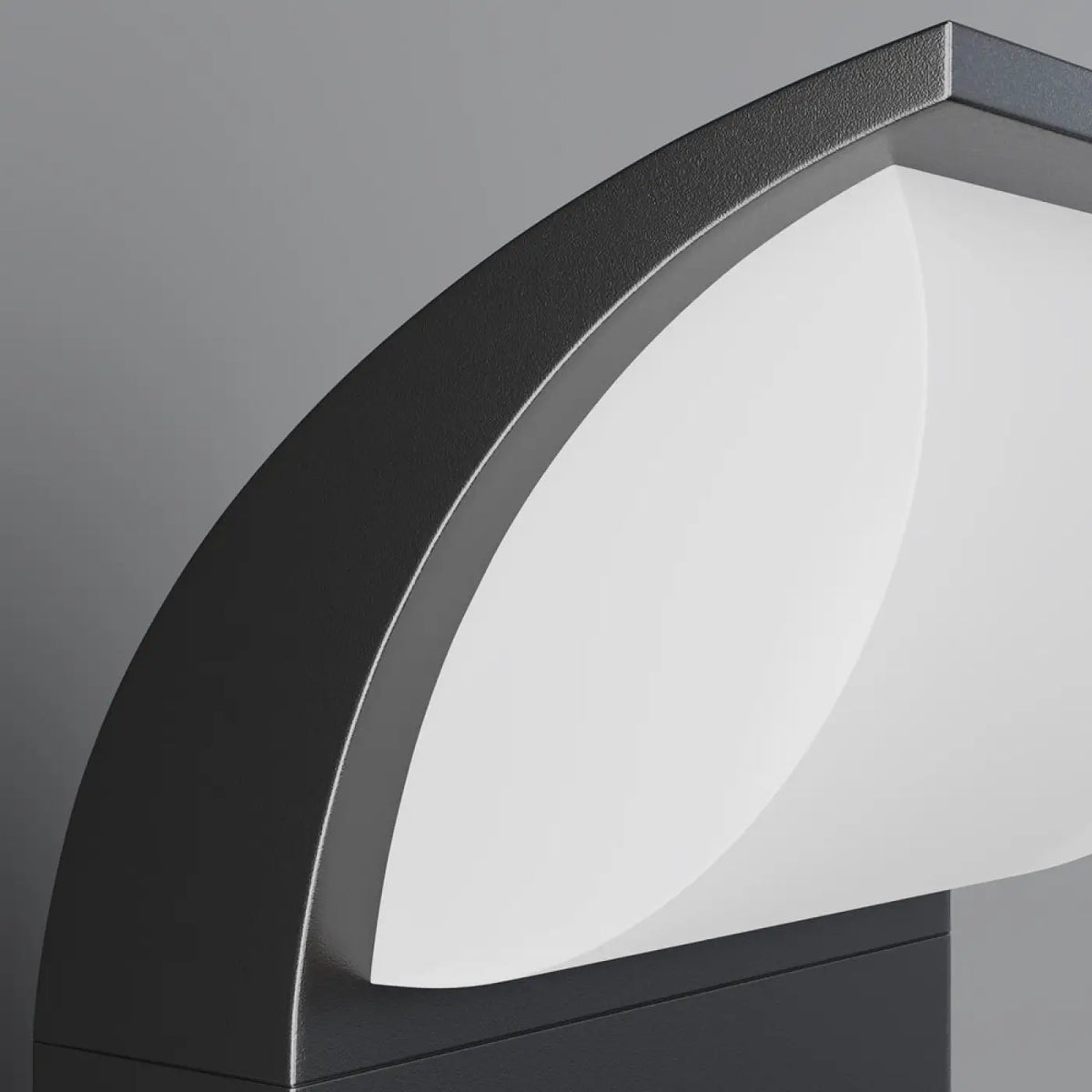 Borne de jardin LED colonne noire de 80 cm, IP65