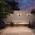 Borne de jardin LED colonne noire de 80 cm, IP65