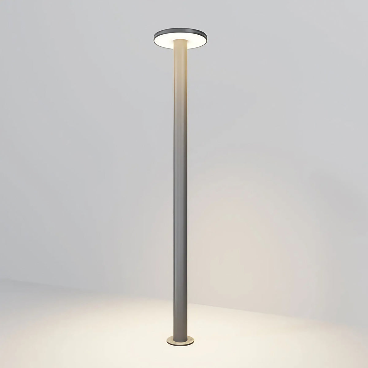 Borne LED extérieure champignon en acier anthracite, IP65