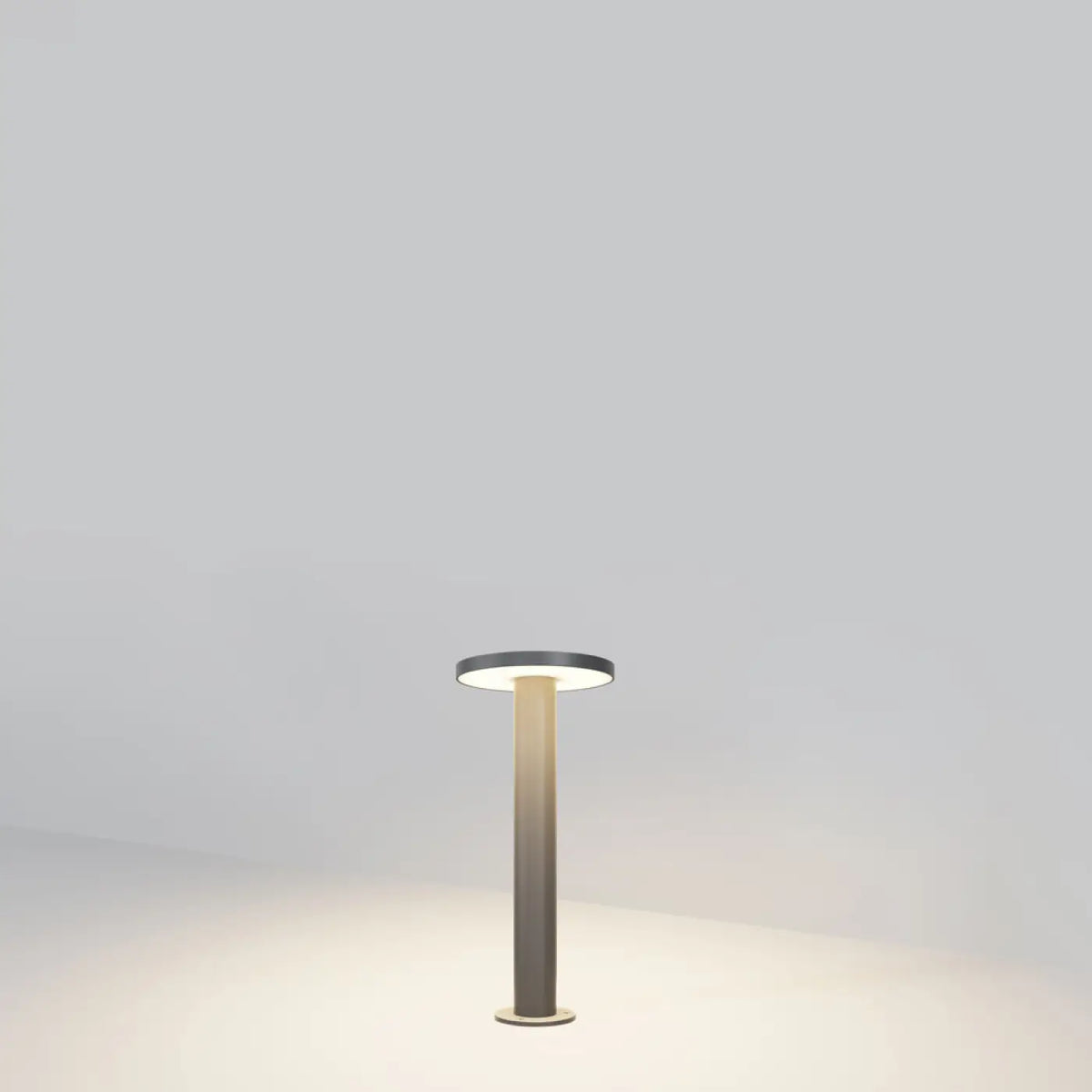 Borne LED extérieure champignon en acier anthracite, IP65
