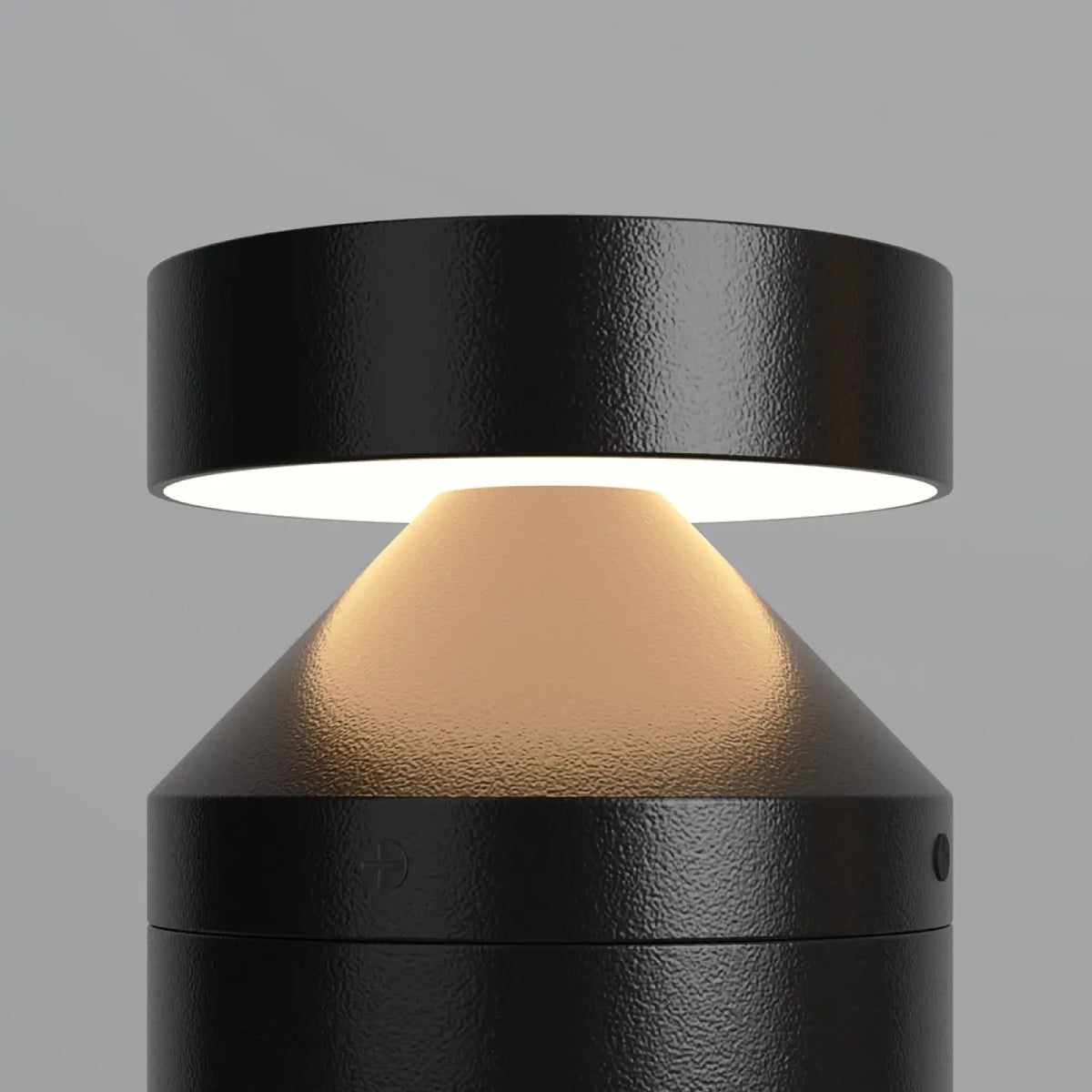 Borne extérieure LED en acier noir, 30 ou 80 cm, IP65