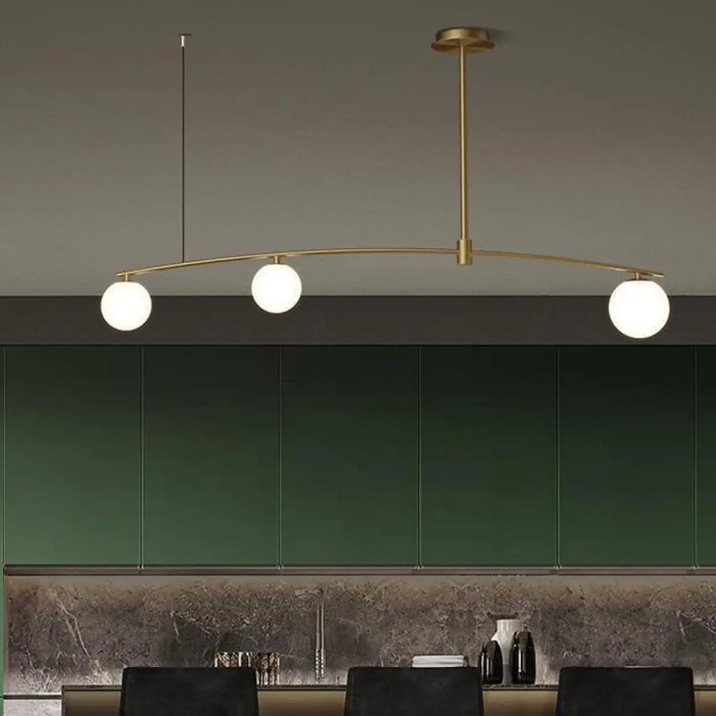 Suspension boule en verre, noire ou dorée, tailles S, M et L
