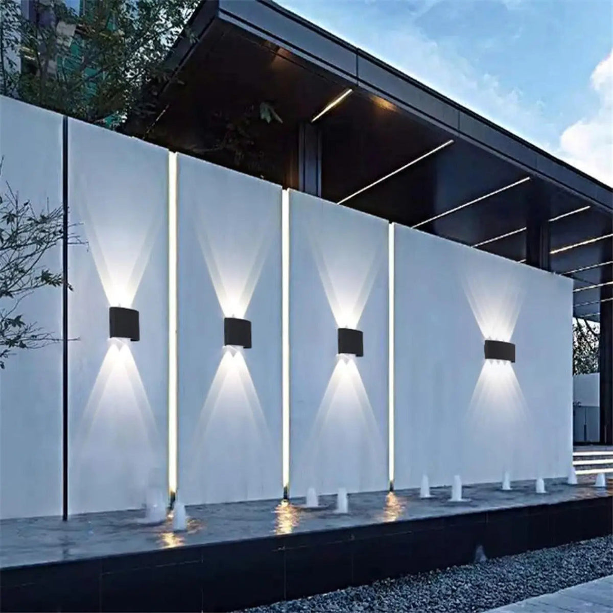 Éclairage extérieur mural pour terrasse et façade