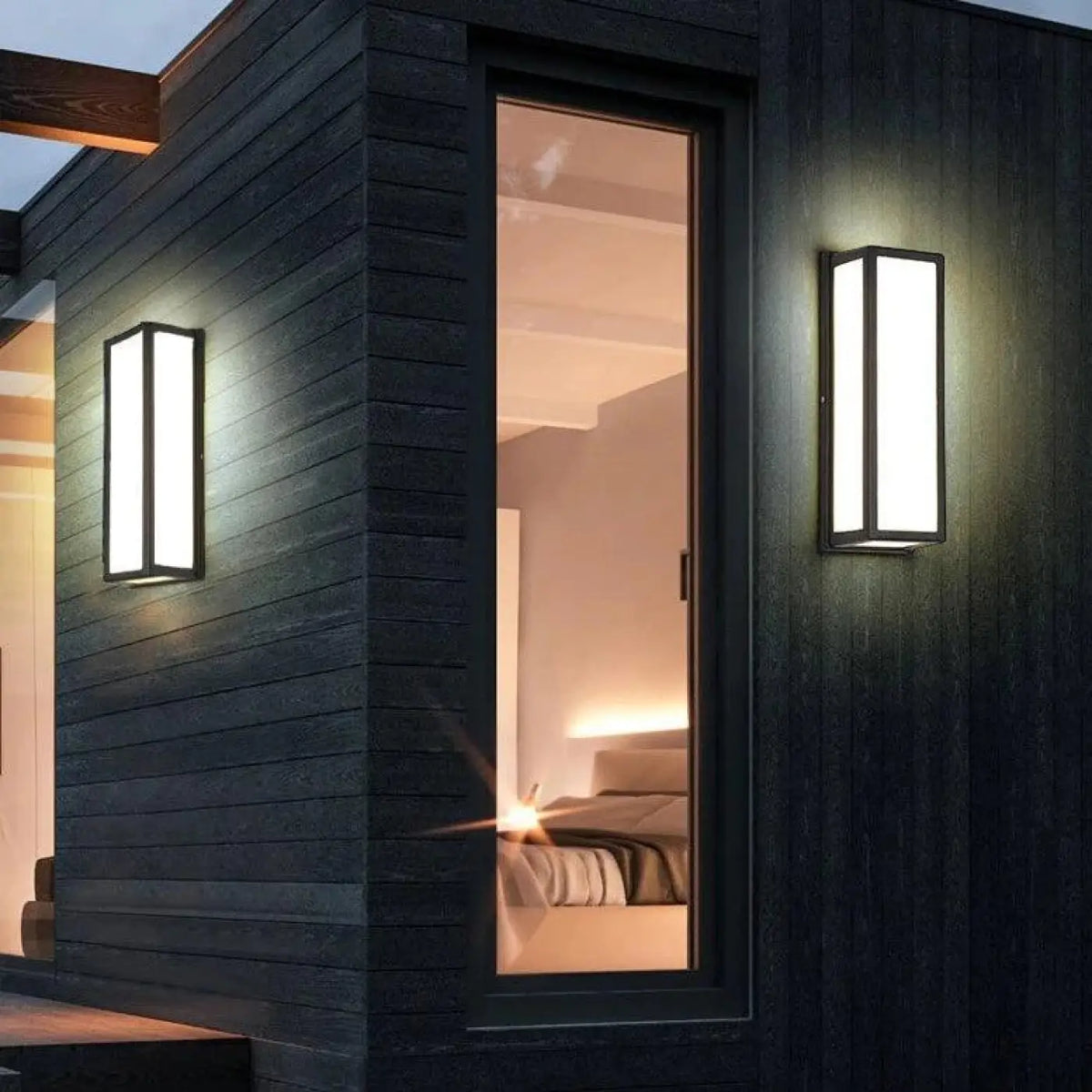 Éclairage extérieur de terrasse au design minimaliste