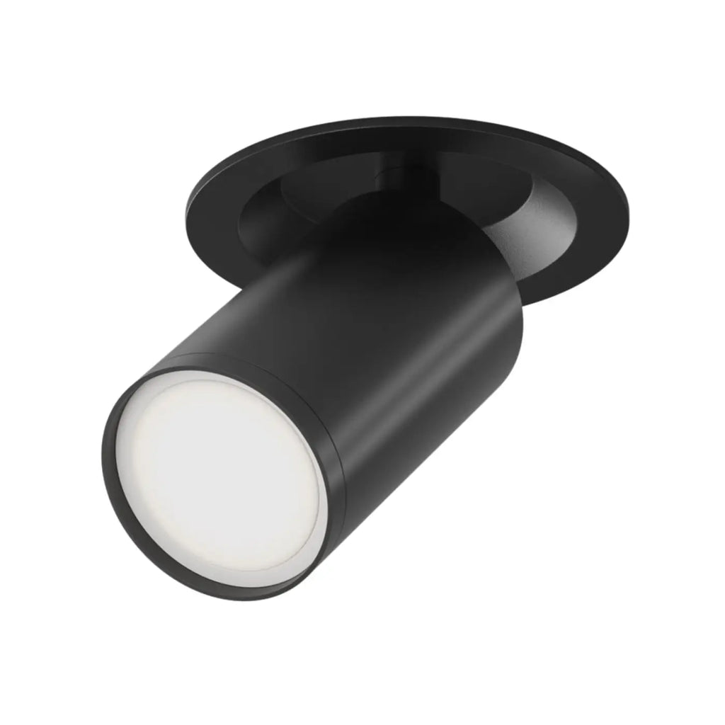 Spot semi-encastré à petite tête orientable en aluminium