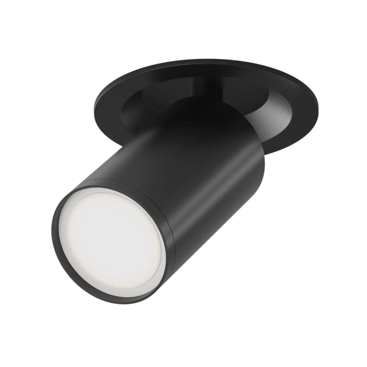 Spot semi-encastré à petite tête orientable en aluminium
