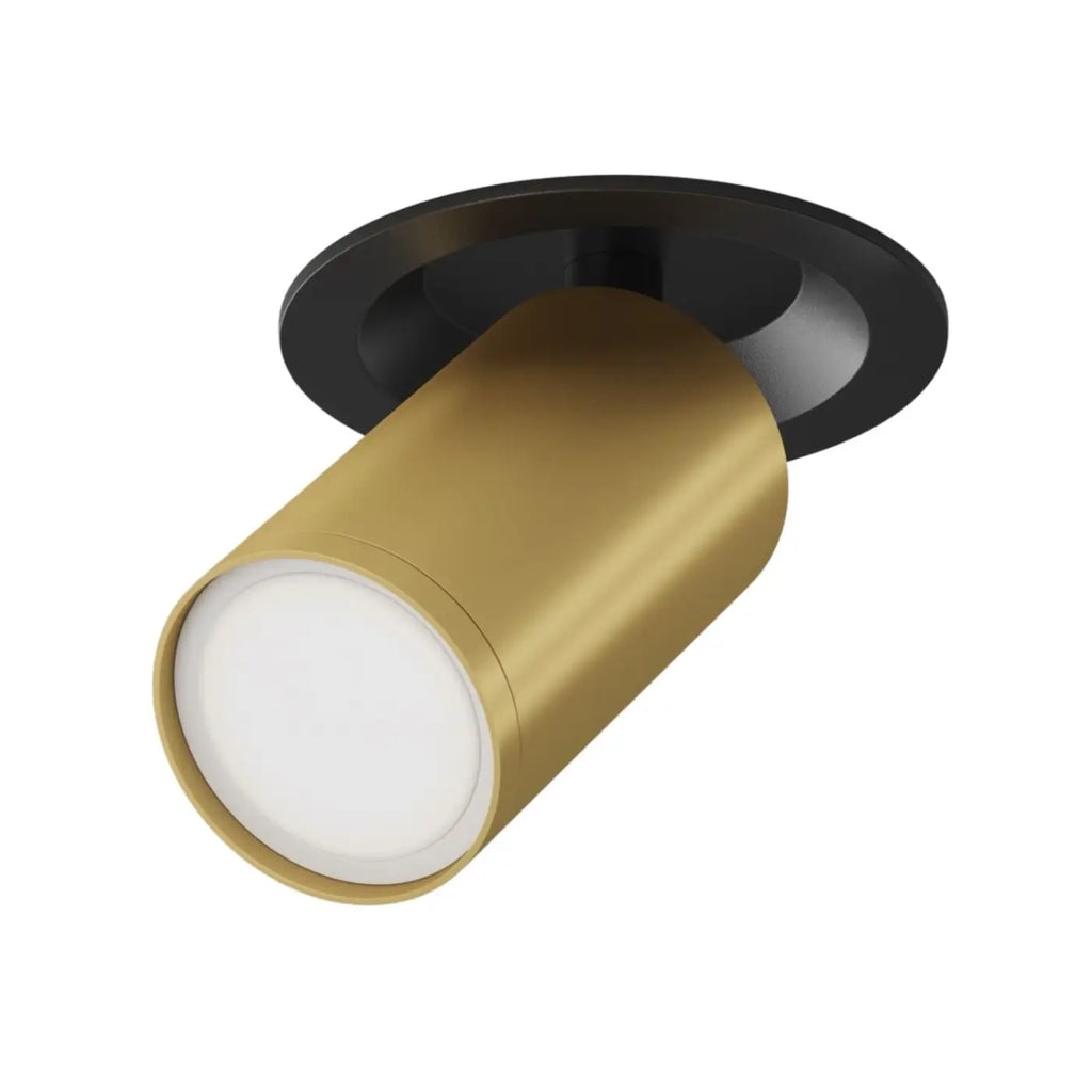 Spot semi-encastré à petite tête orientable en aluminium