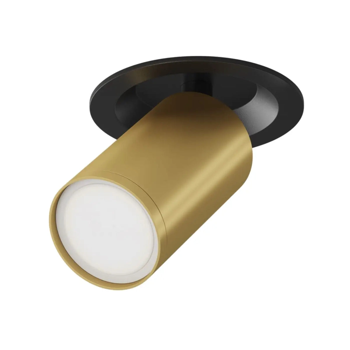 Spot semi-encastré à petite tête orientable en aluminium
