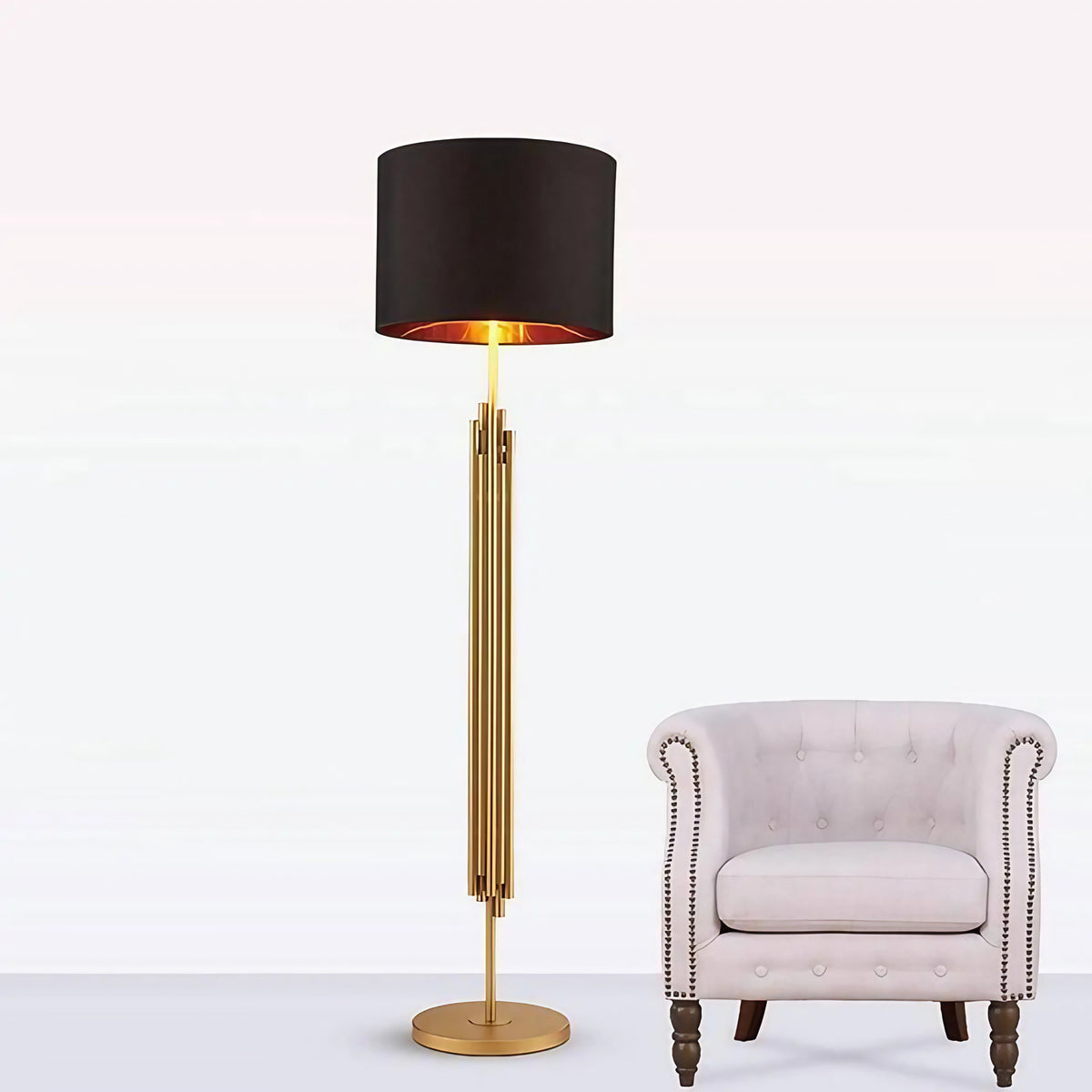 Grand lampadaire pour salon, lampe sur pied de belle hauteur