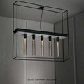Kit de rallonge noir en aluminium pour plafonnier cage, 103 cm