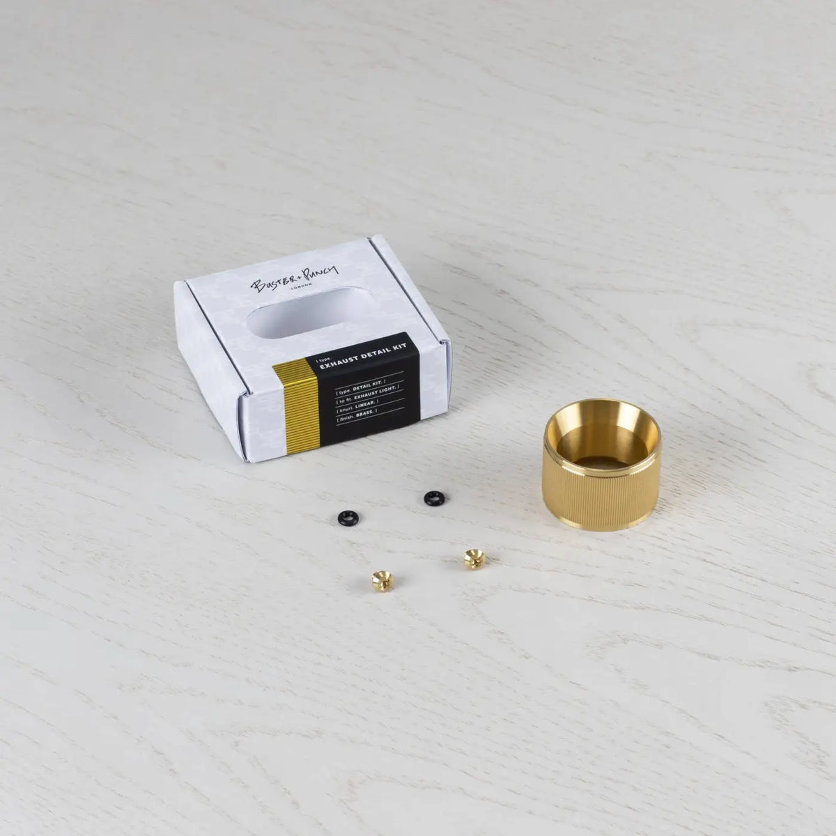 Kit déflecteur en métal massif et filtre nid d'abeille pour spot, doré