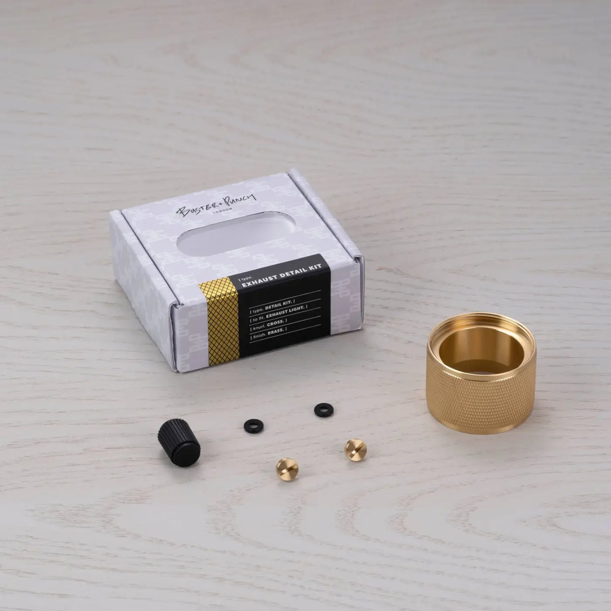 Kit déflecteur en métal massif et filtre nid d'abeille pour spot, doré