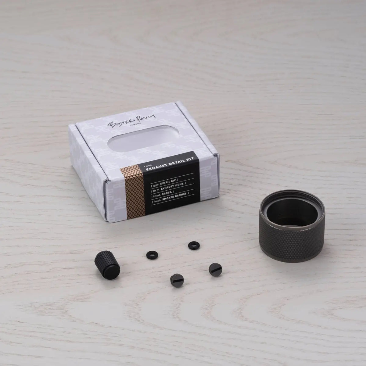 Kit déflecteur en métal massif et filtre nid d'abeille pour spot, gris