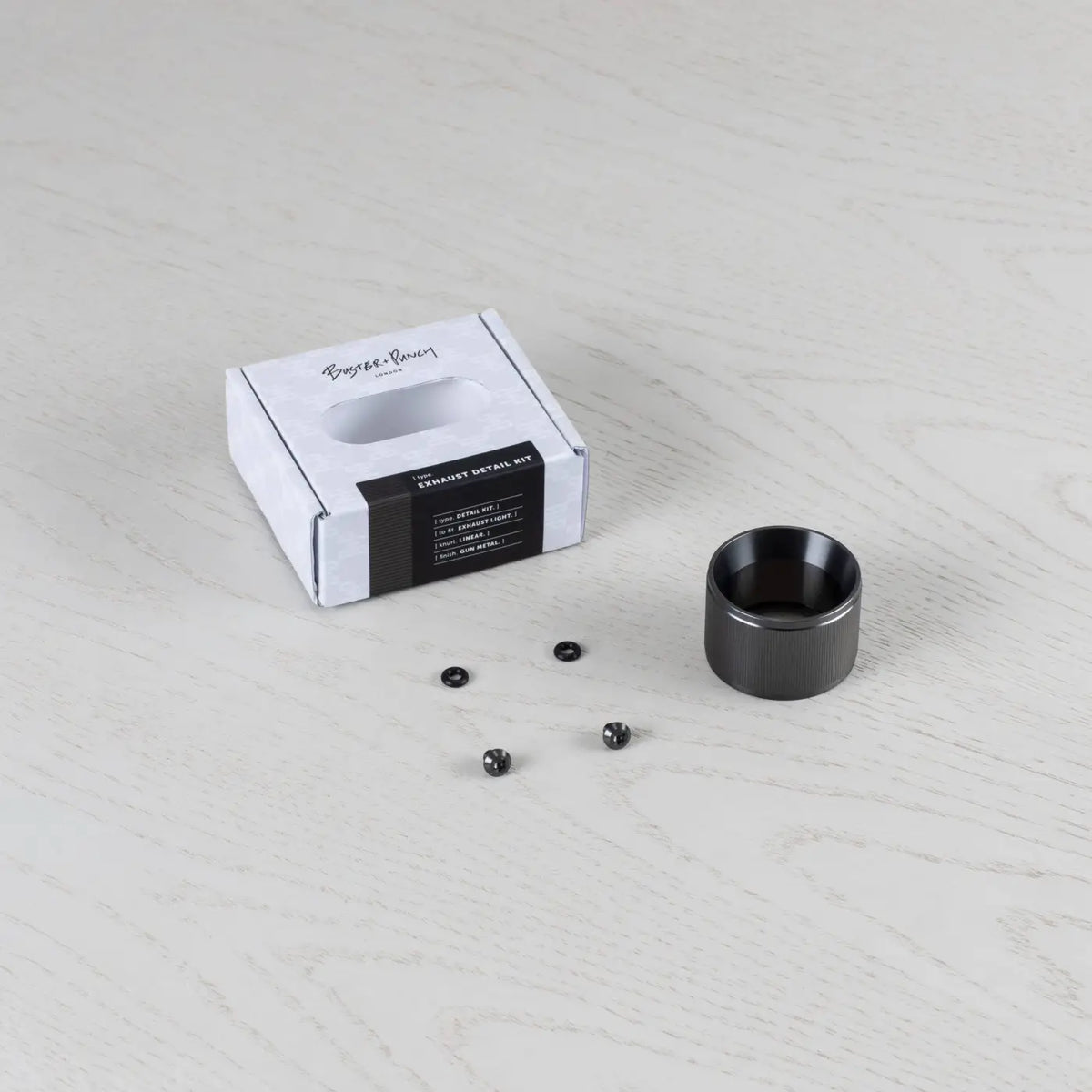 Kit déflecteur en métal massif et filtre nid d'abeille pour spot, gris