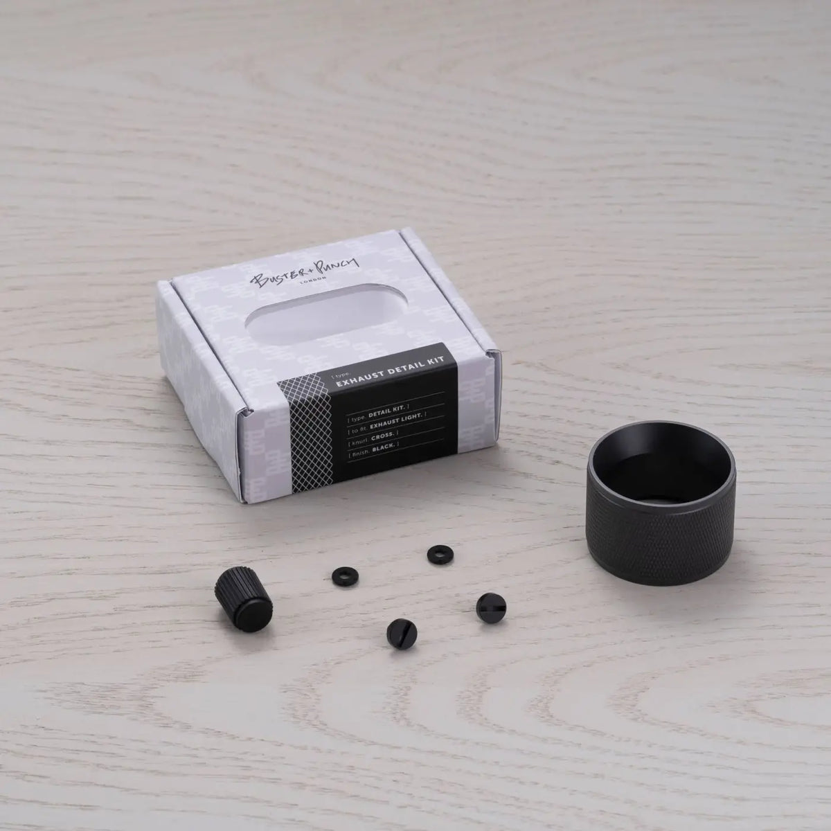 Kit déflecteur en métal massif et filtre nid d'abeille pour spot, noir