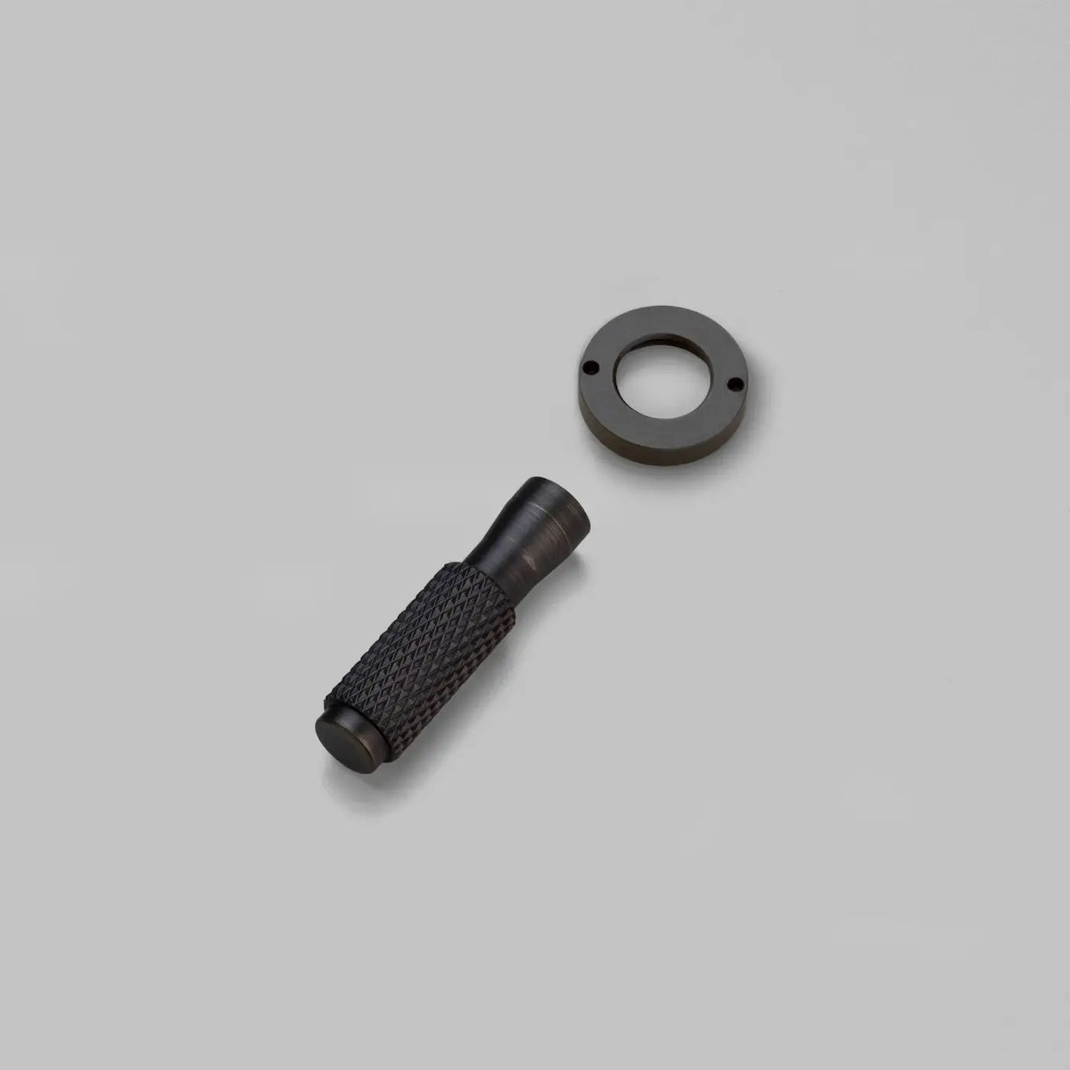 Levier moleté en métal pour interrupteur, kit de finition, gris