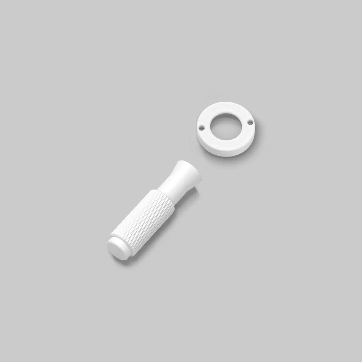 Levier moleté en métal pour interrupteur, kit de finition, blanc
