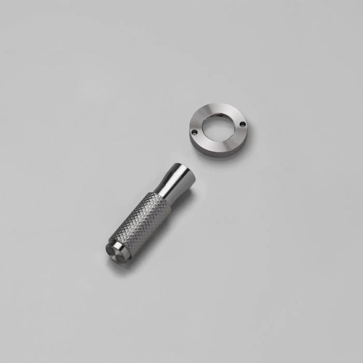 Levier moleté en métal pour interrupteur, kit de finition, argenté