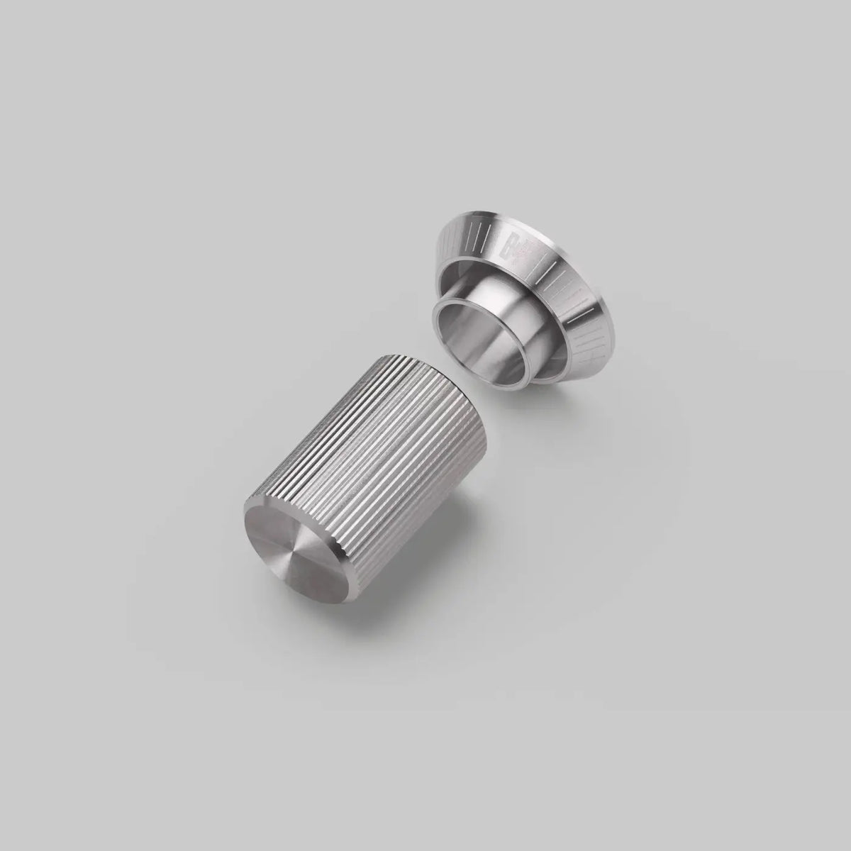 Bouton moleté en métal pour variateur, kit de finition, argenté