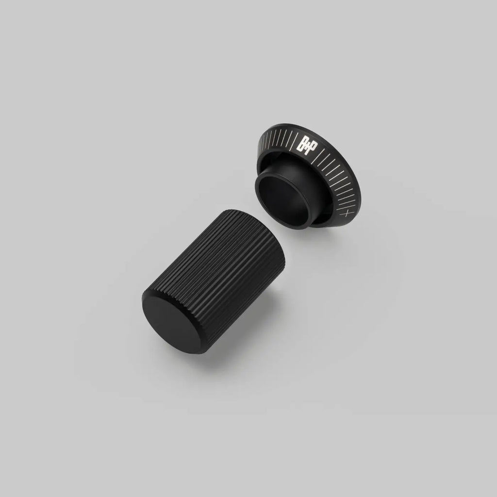 Bouton moleté en métal pour variateur, kit de finition, noir