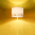Lampadaire enfant blanc à animaux de la savane, 150 cm