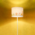 Lampadaire enfant blanc à animaux de la jungle, 150 cm