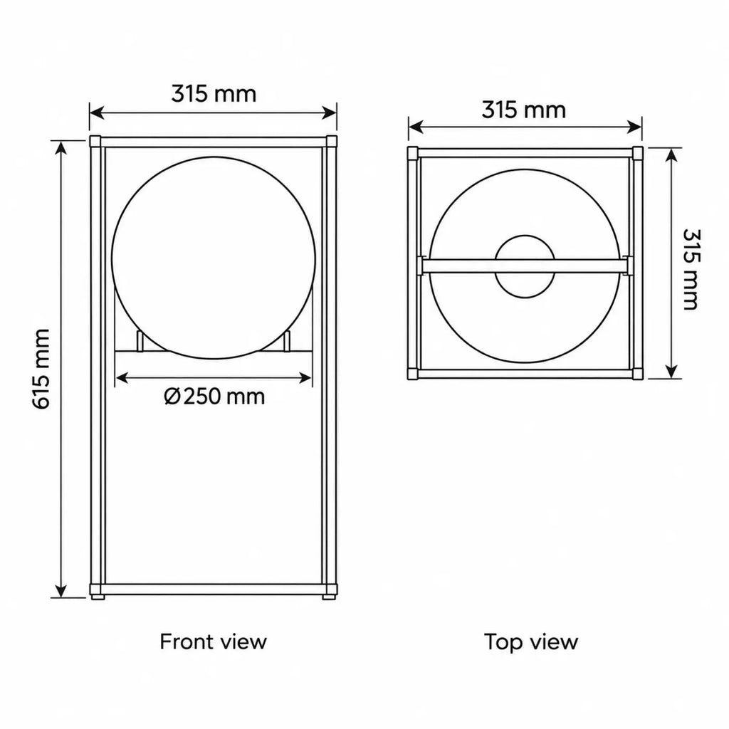 Lampadaire à cadre et globe en verre, 61,5 cm ou 145 cm