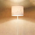 Lampadaire enfant 150 cm, petit aviateur et nuages bleu pastel