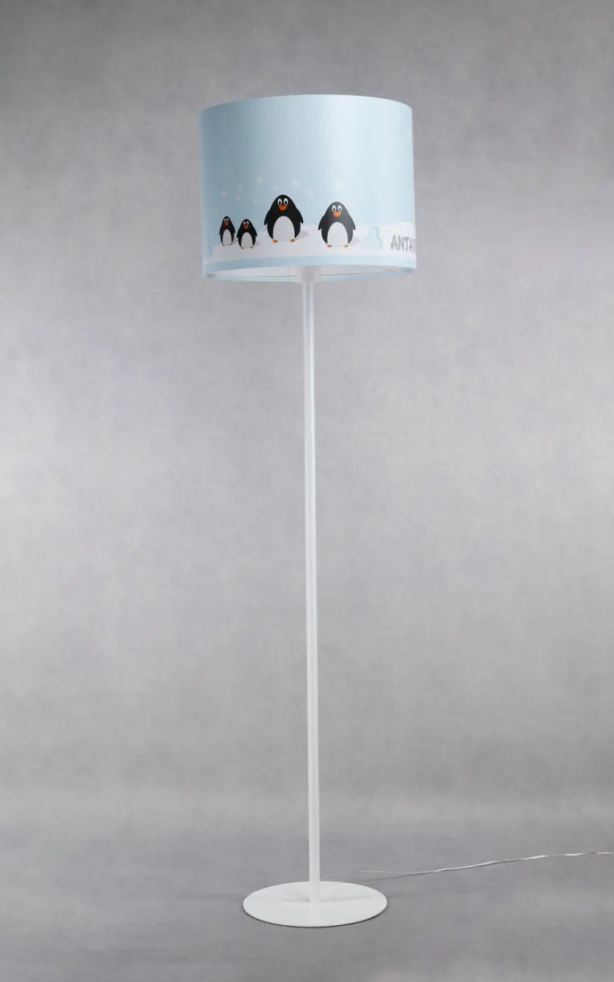 Lampadaire enfant banquise, pingouin et phoque, 150 cm