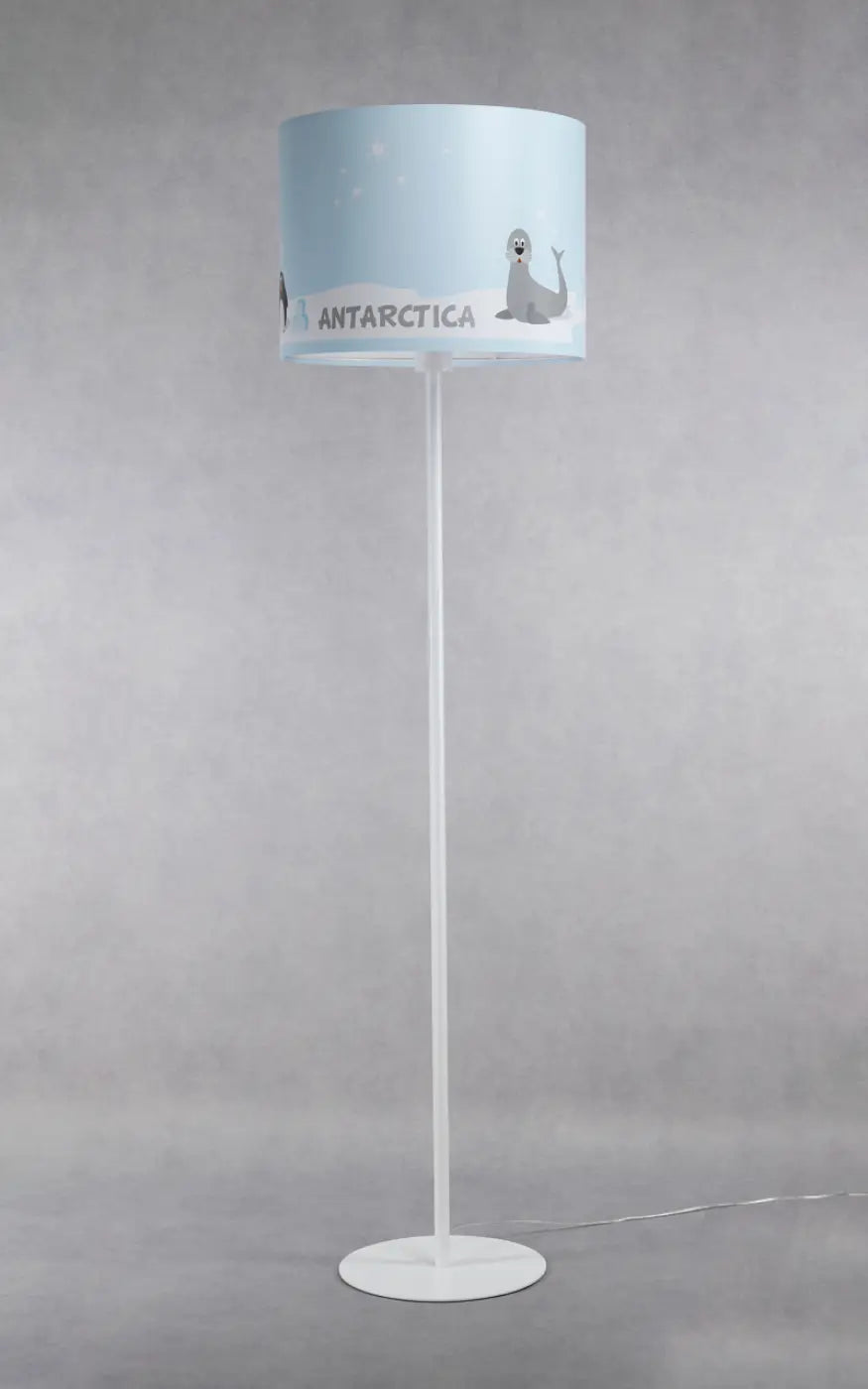 Lampadaire enfant banquise, pingouin et phoque, 150 cm