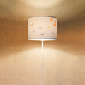 Lampadaire enfant bleu pastel, fusées et astronautes, 150 cm
