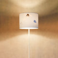 Lampadaire enfant bleu, ours polaire et bateau dans les glaces