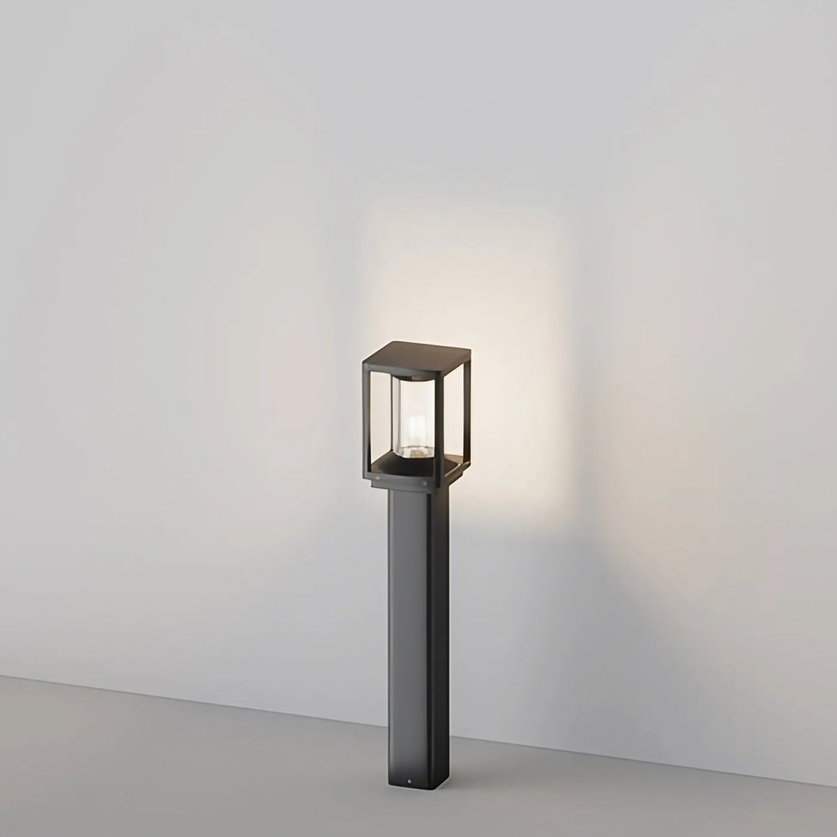 Lampadaire extérieur style loft en aluminium graphite, 75 ou 220 cm