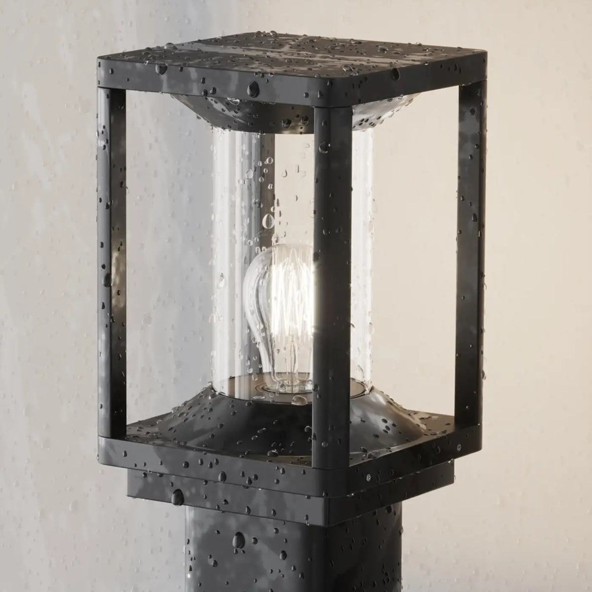 Lampadaire extérieur style loft en aluminium graphite, 75 ou 220 cm
