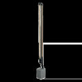 Lampadaire extérieur tube LED IP65, 1,63 m, grille ou nid d'abeille, noir