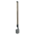 Lampadaire extérieur tube LED IP65, 1,63 m, grille ou nid d'abeille, noir
