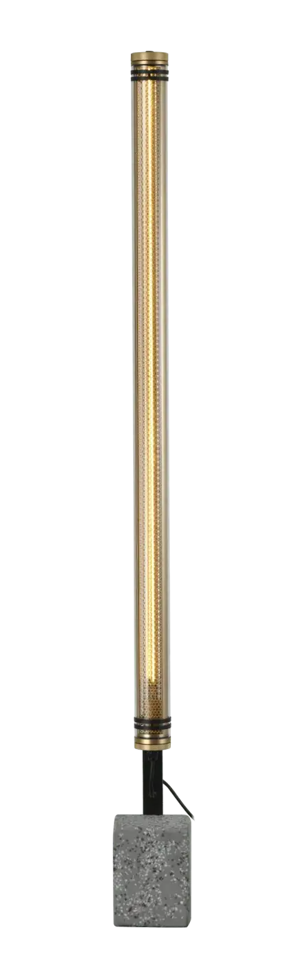 Lampadaire extérieur tube LED IP65, 1,63 m, grille ou nid d'abeille