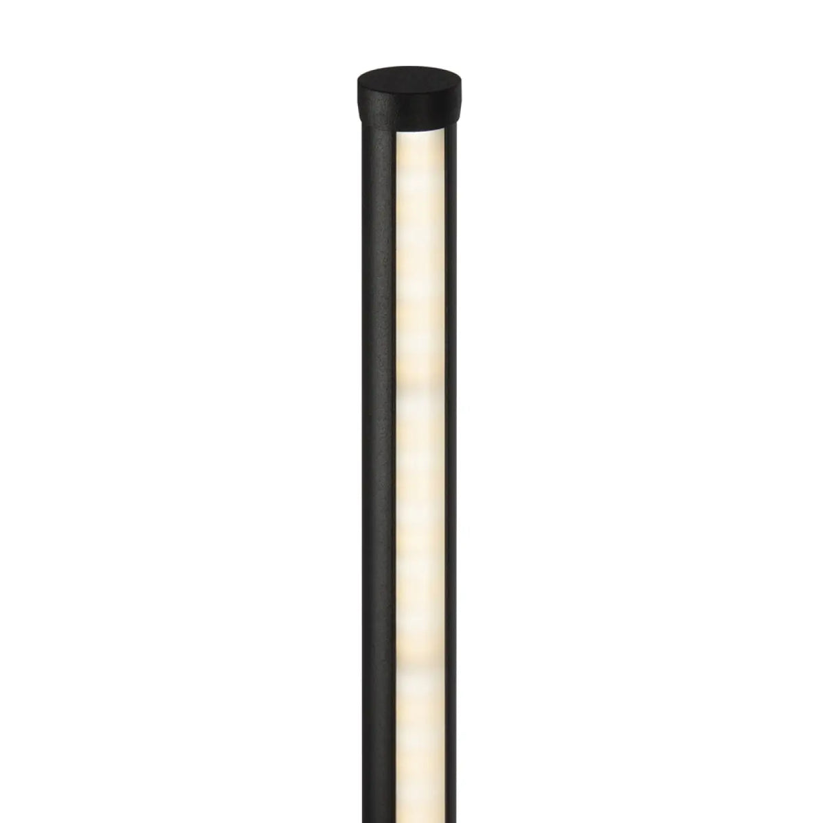 Lampadaire LED colonne lumineuse en aluminium noir, 145 cm
