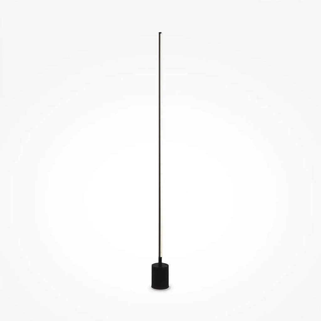 Lampadaire LED colonne lumineuse en aluminium noir, 145 cm