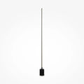 Lampadaire LED colonne lumineuse en aluminium noir, 145 cm