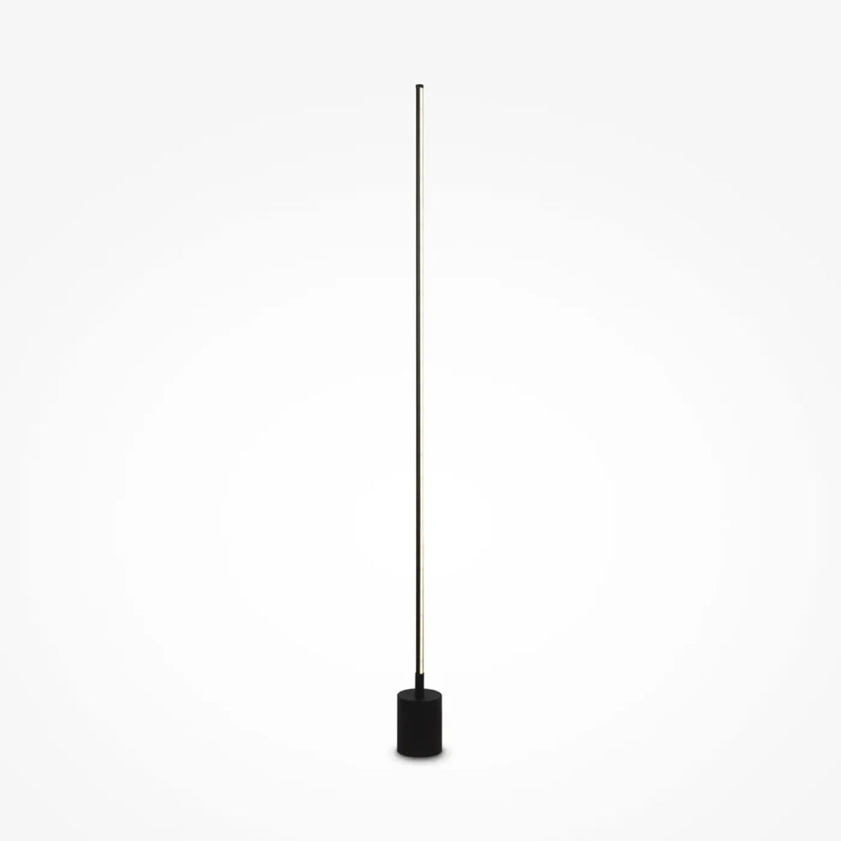 Lampadaire LED colonne lumineuse en aluminium noir, 145 cm