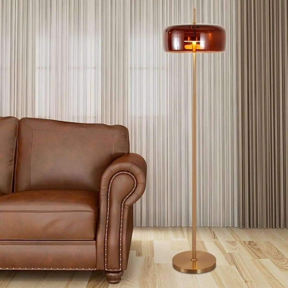 Lampadaire industriel au style vintage