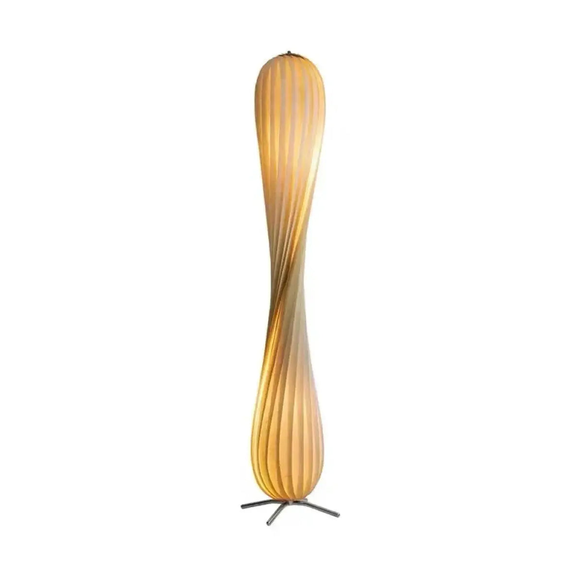 Lampadaire japonais en bois torsadé, taille S ou M