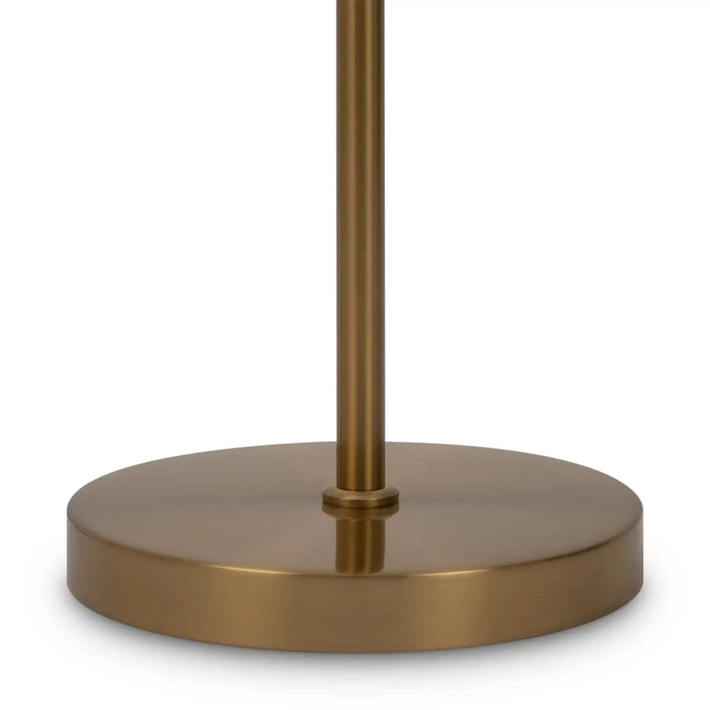 Lampadaire LED à globe opalin décentré, 155 cm, noir ou doré