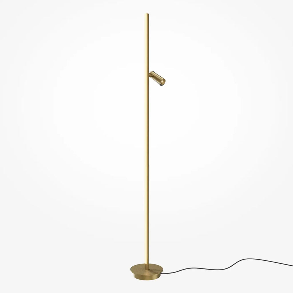 Lampadaire LED ultra-fin à lumière indirecte, noir ou doré