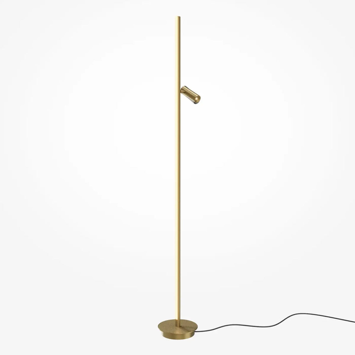 Lampadaire LED ultra-fin à lumière indirecte, noir ou doré