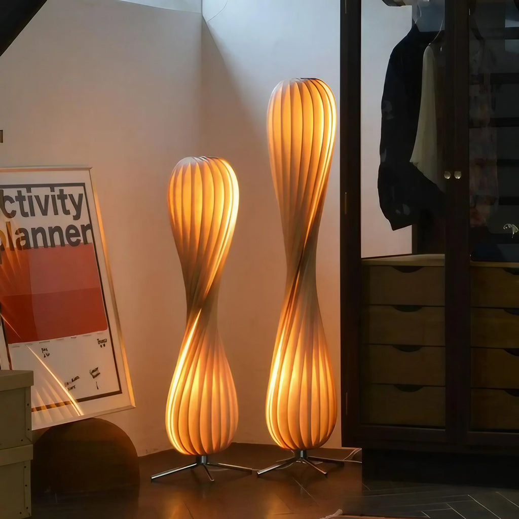 Lampadaire sculptural marron, tailles S ou M