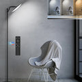 Lampadaire minimaliste en métal noir pour la chambre